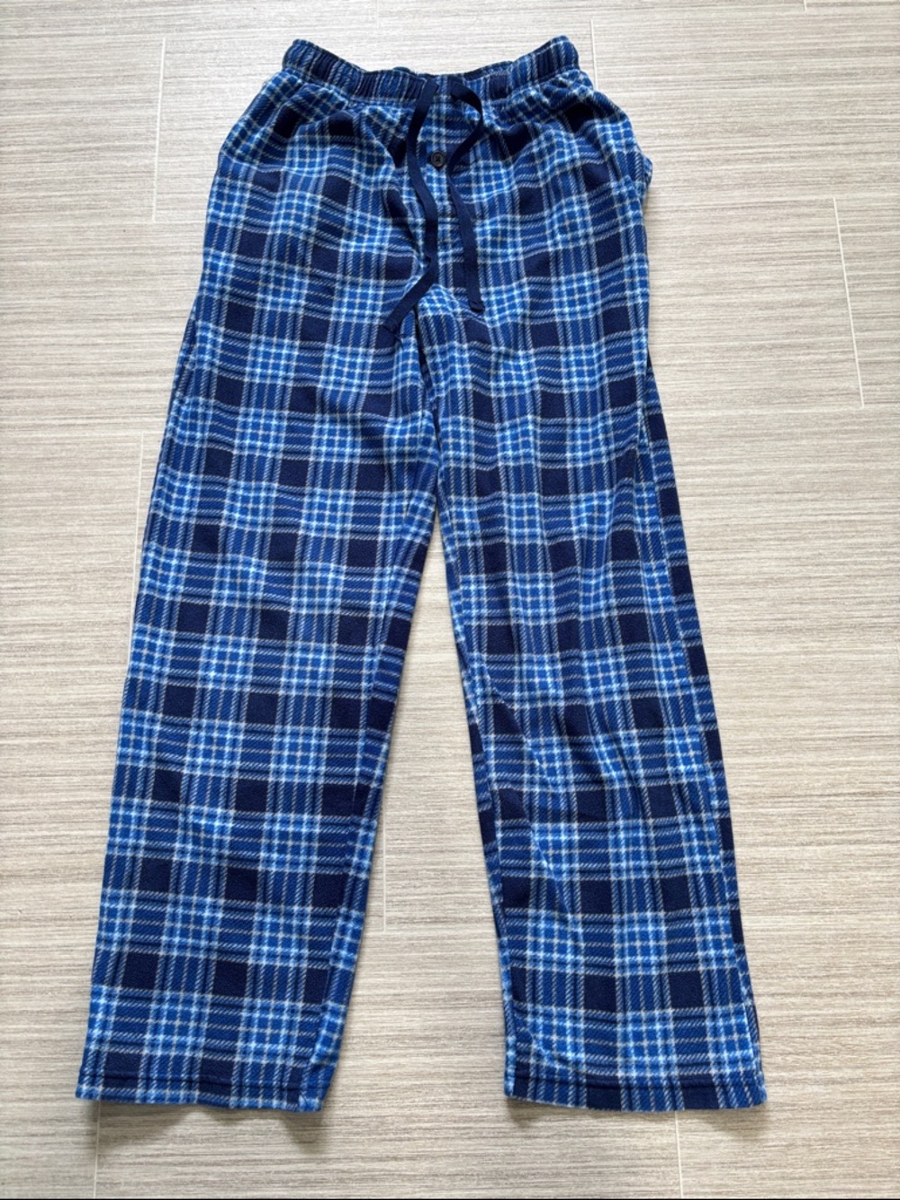 Fruit of the Loom Blue Plaid Men’s Pants